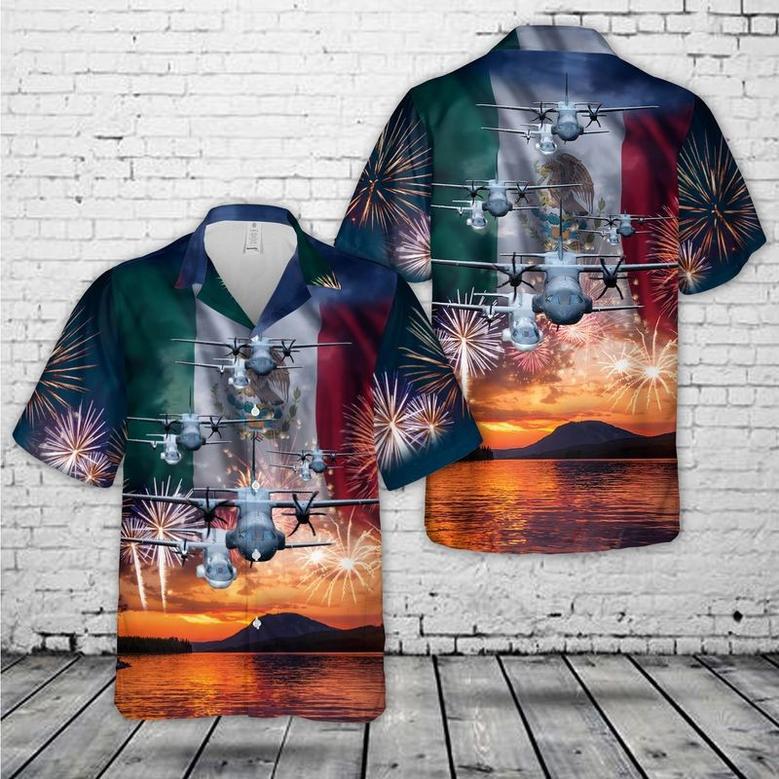 Mexican Air Force CASA During Mexico's Independence Day Hawaiian Shirt