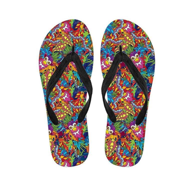 Monkey Trippy Psychedelic Men's Flip Flops