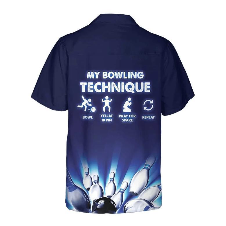 My Bowling Technique Custom Hawaiian Shirt, Personalized Bowling Shirt For Men & Women