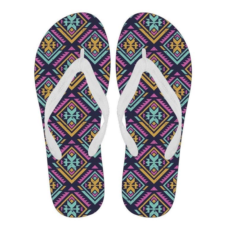 Navajo Indians Aztec Tribal Native American Print Men & Women Flip Flops