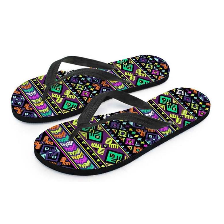 Navojo Aztec Print Men's Flip Flops