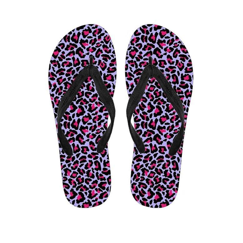 Neon Leopard Men's Flip Flops