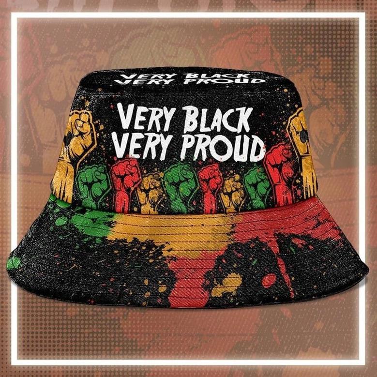 One Love Rasta Bucket Hat Juneteenth Day Hat for Black Man, Black Woman