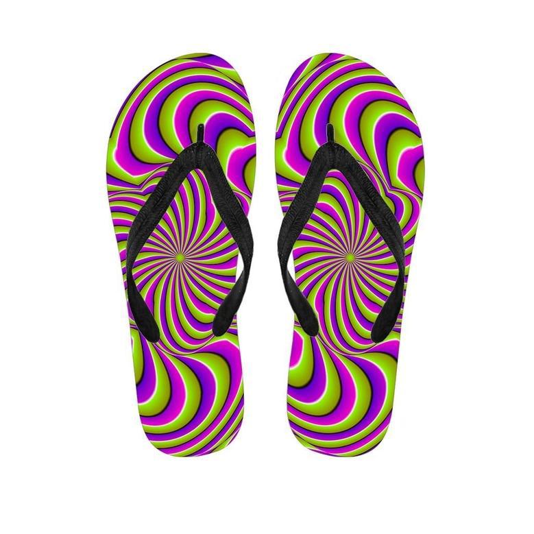 Optical Illusion Abstract Men's Flip Flops