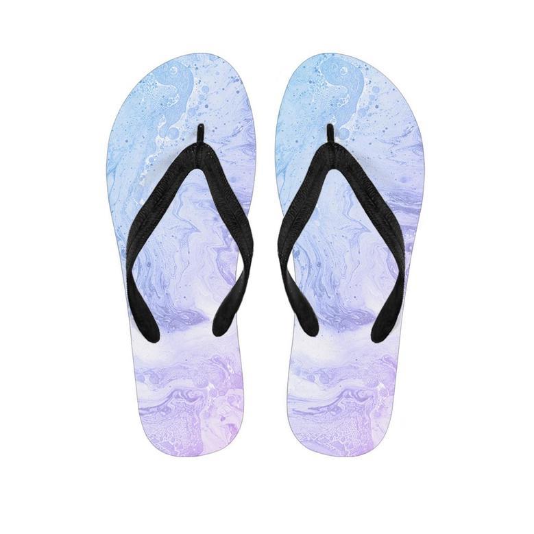 Pastel Marble Men's Flip Flops