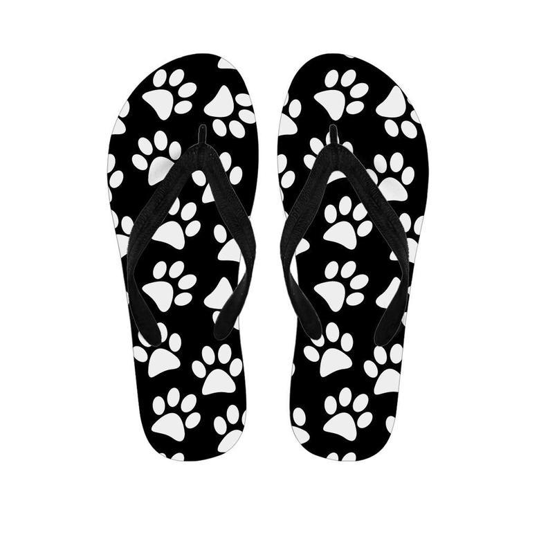 Paw Print Men's Flip Flops