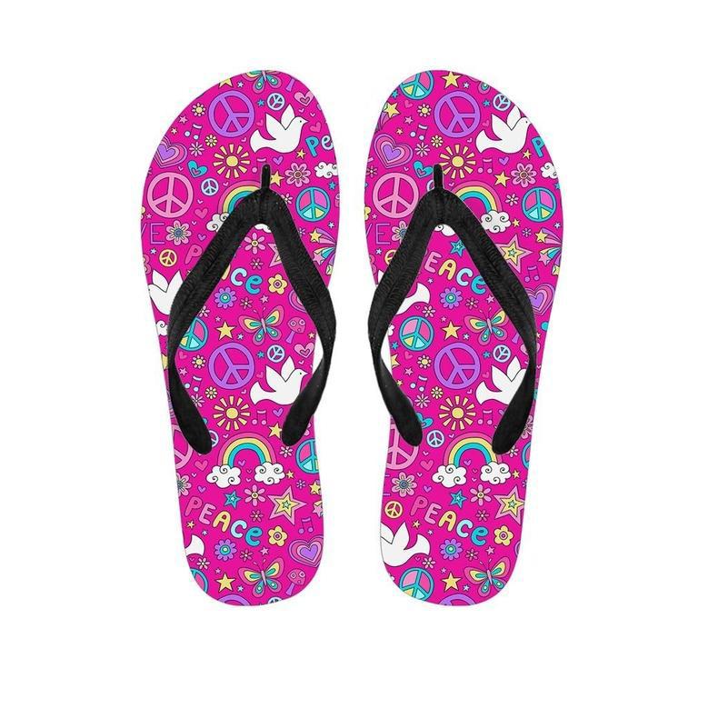 Pink Hippie Men's Flip Flops