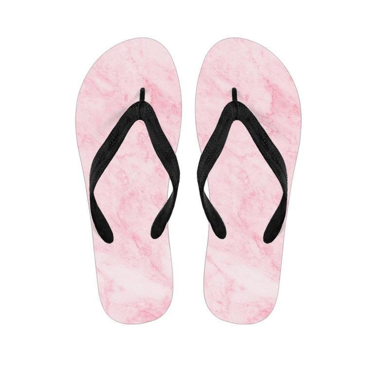 Pink Marble Men's Flip Flops