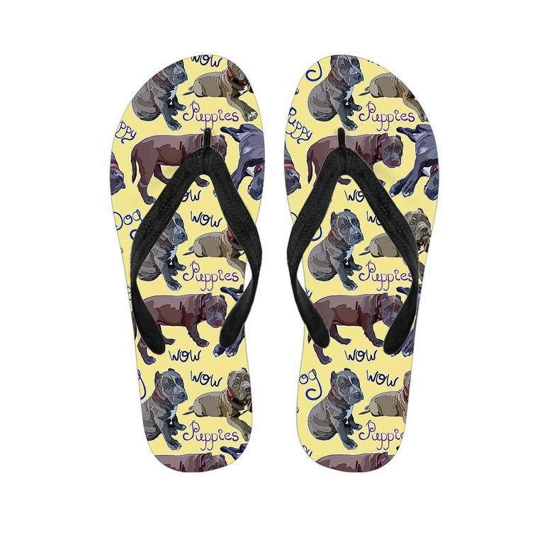 Pitbull Puppy Men's Flip Flops