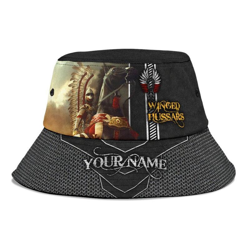 Premium Bucket Hat Winged Hussars D Over Printed Bucket Hat for Men