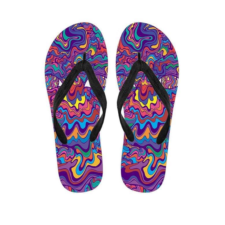 Psychedelic Face Men's Flip Flops