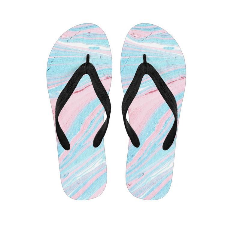 Rainbow Marble Men's Flip Flops