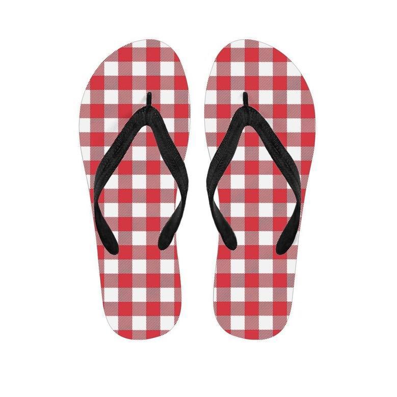 Red Lumberjack Men's Flip Flops