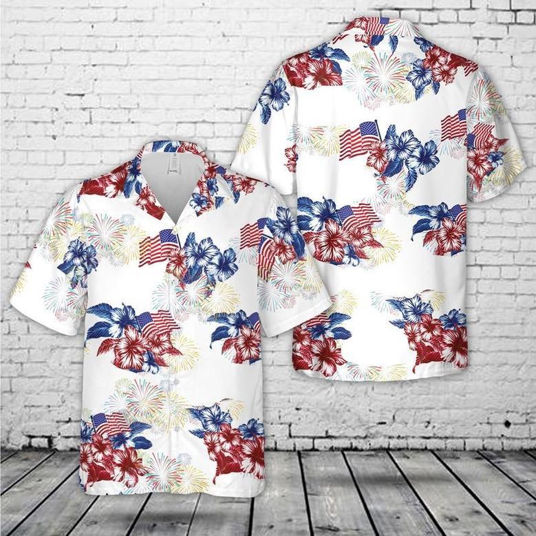 Red White And Blue, Of July Hawaiian Shirt