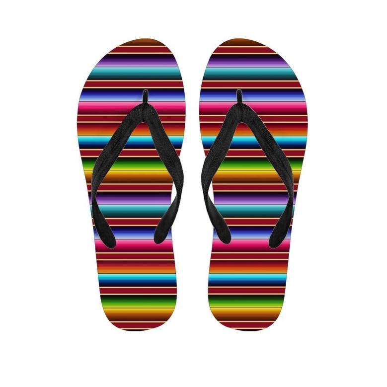 Serape Baja Print Men's Flip Flops