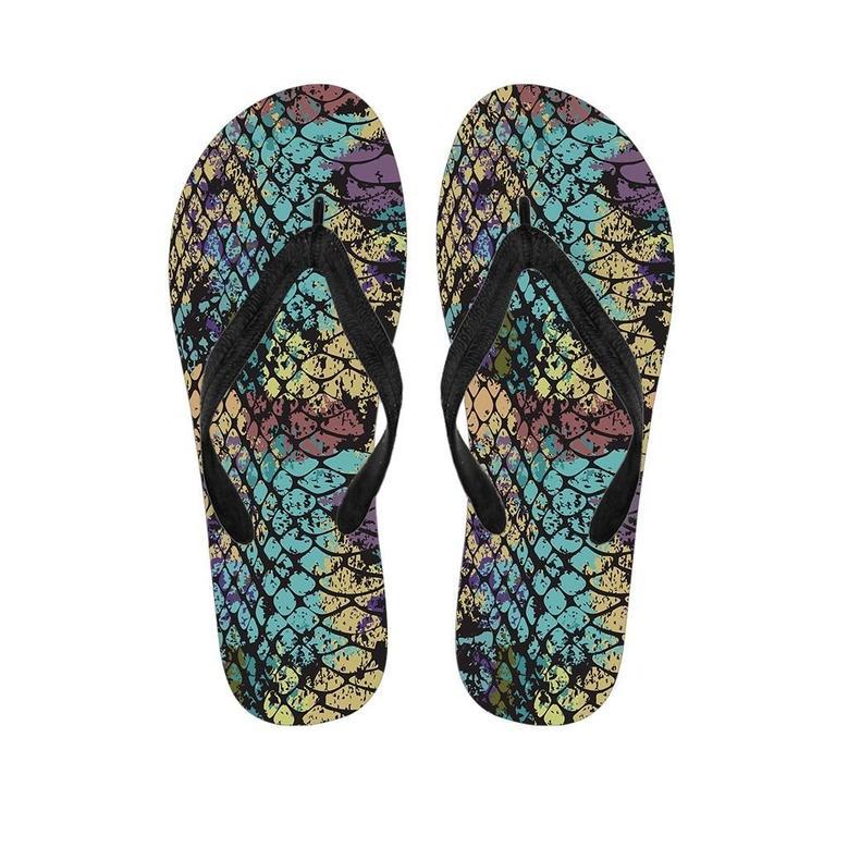 Snakeskin Reptile Men's Flip Flops