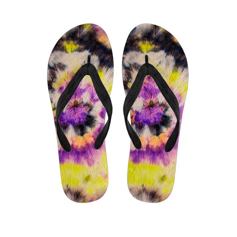 Spiral Hippie Tie Dye Men's Flip Flops