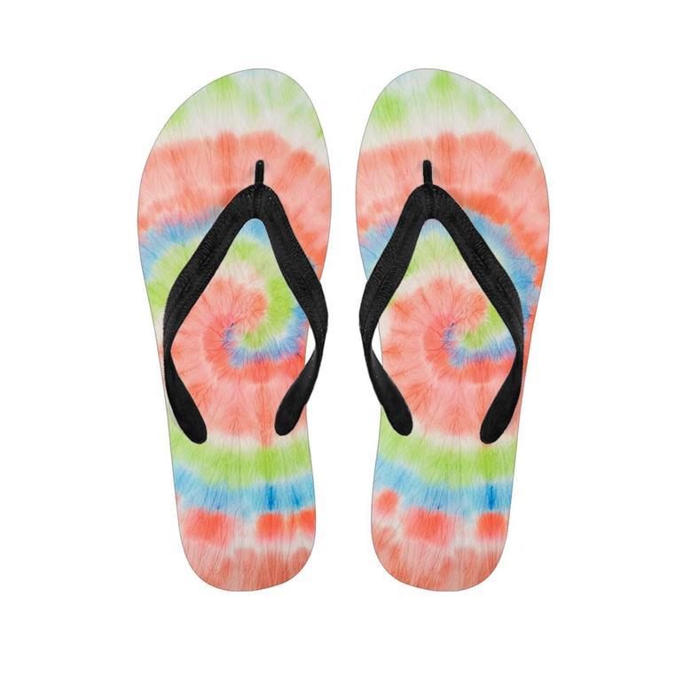 Spiral Tie Dye Men's Flip Flops