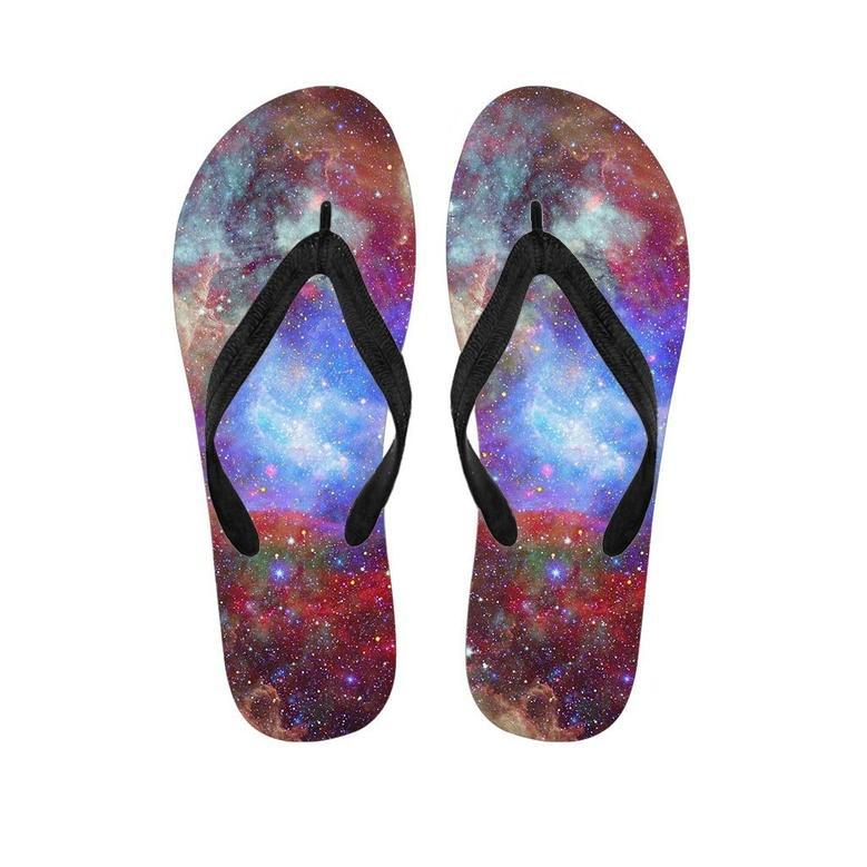 Star Nebula Galaxy Space Men's Flip Flops