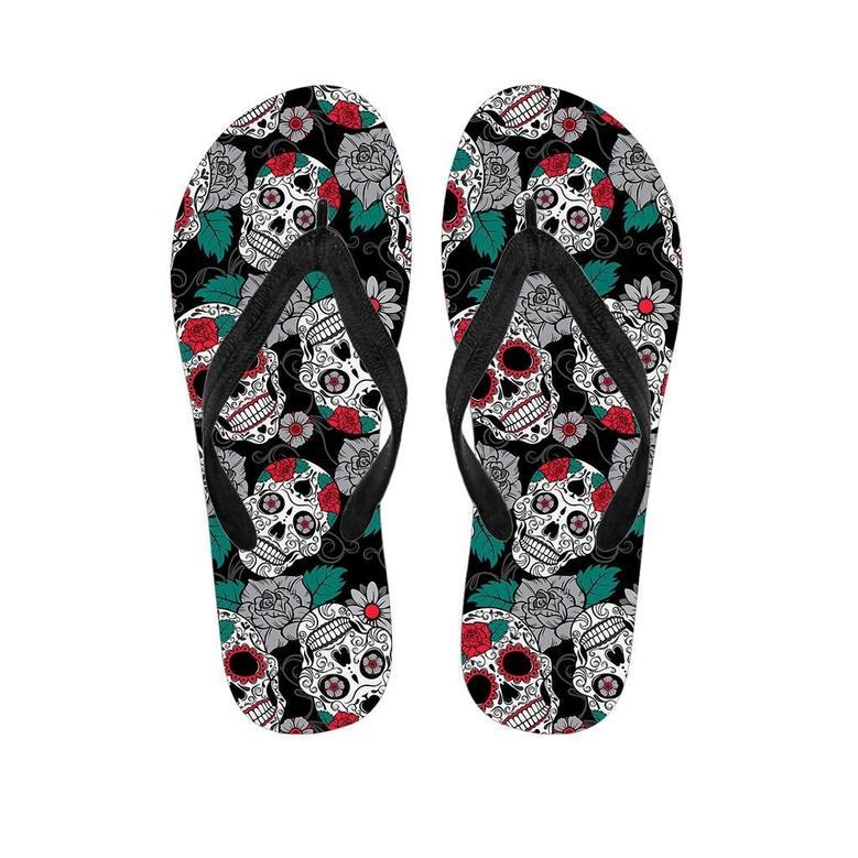 Sugar Skull Men's Flip Flops