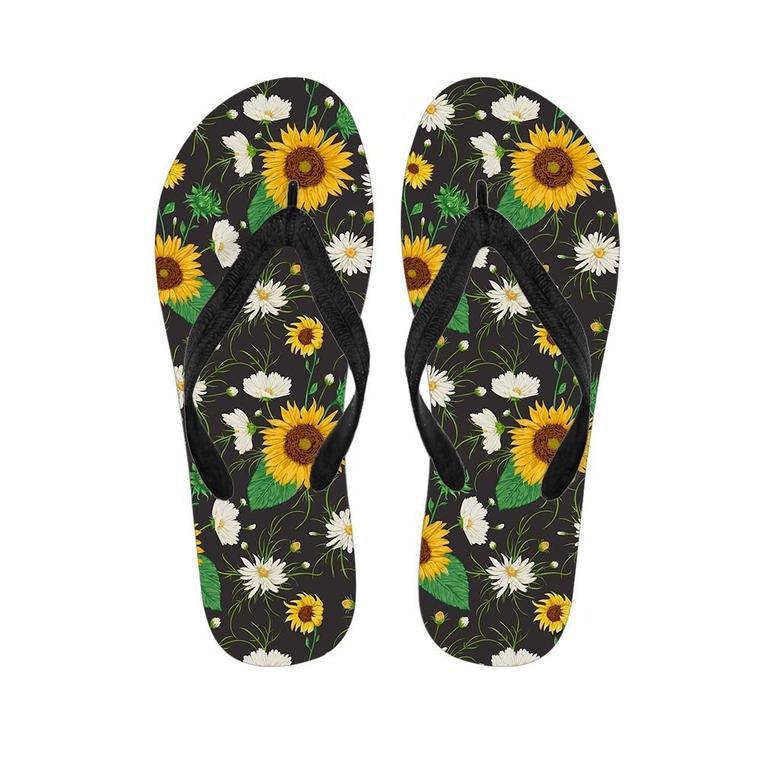 Sunflower And Chamomile Men's Flip Flops