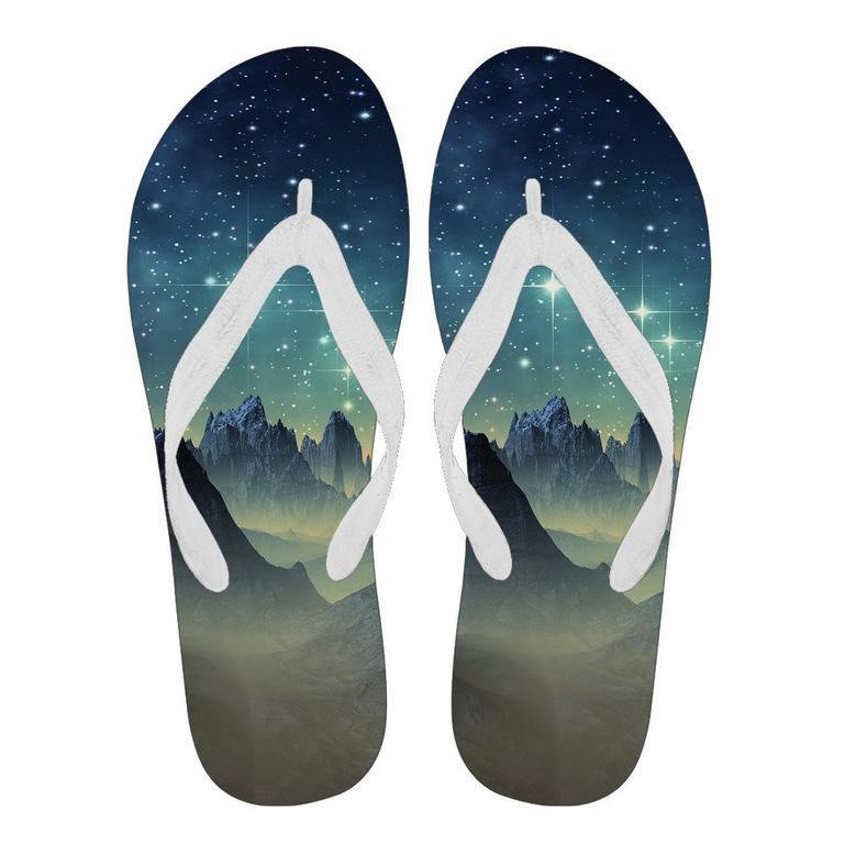 Surface Planet Galaxy Space Print Men & Women Flip Flops