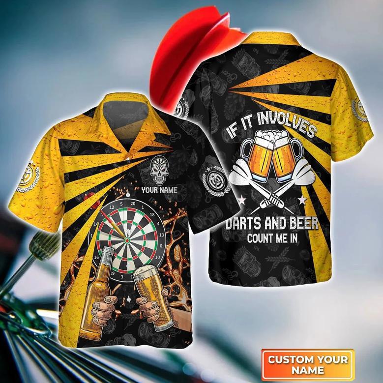 This Is My Dart Playing Trash Talking Beer Drinking Personalized Name Hawaiian Shirt For Darts Player