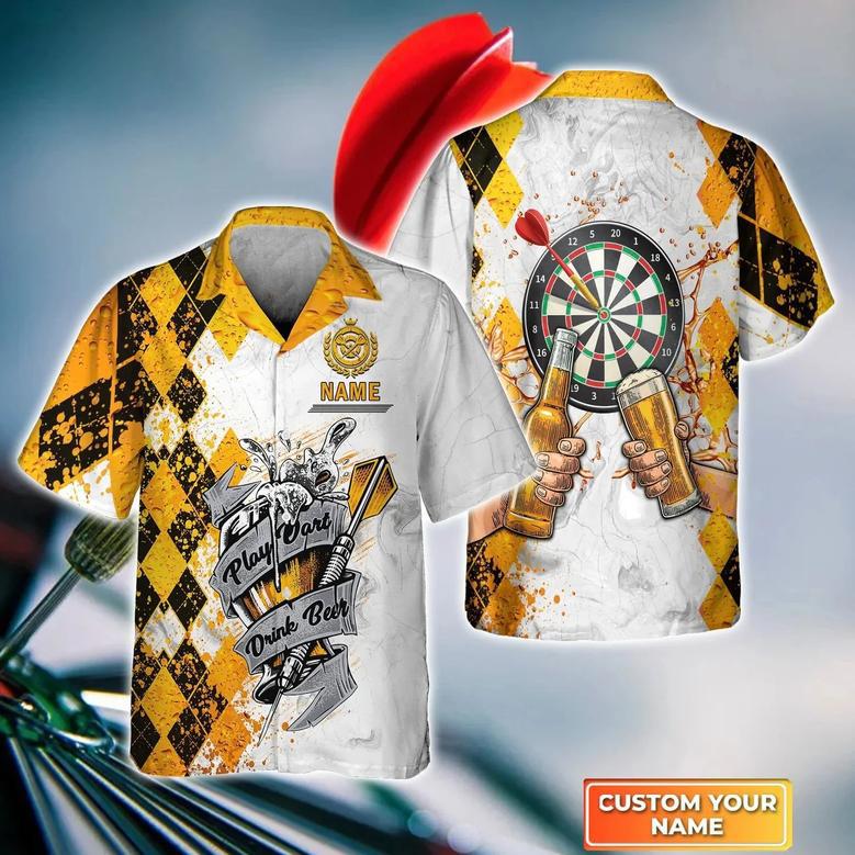 This Is My Dart Playing Trash Talking Beer Drinking Personalized Name Hawaiian Shirt For Darts Player