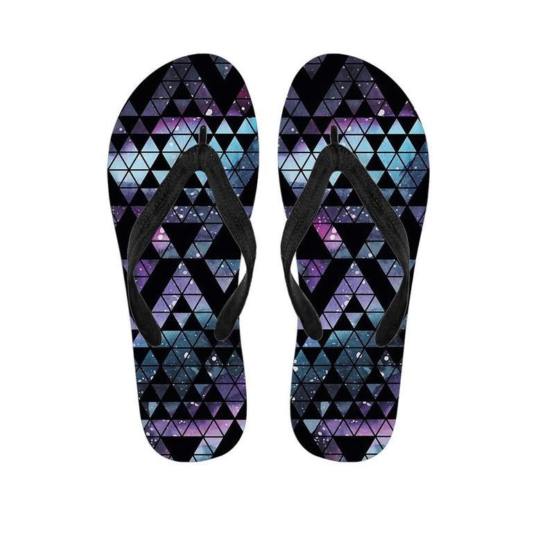 Triangle Galaxy Space Men's Flip Flops