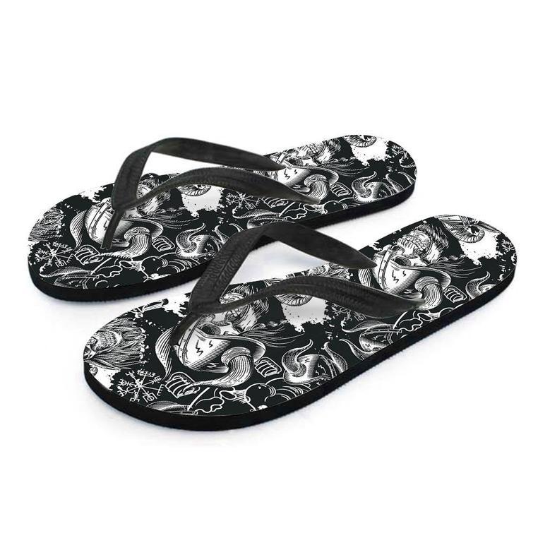 Viking Skull Men's Flip Flops