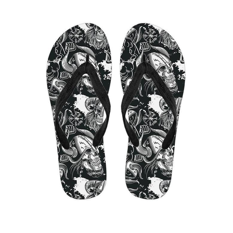 Viking Skull Men's Flip Flops