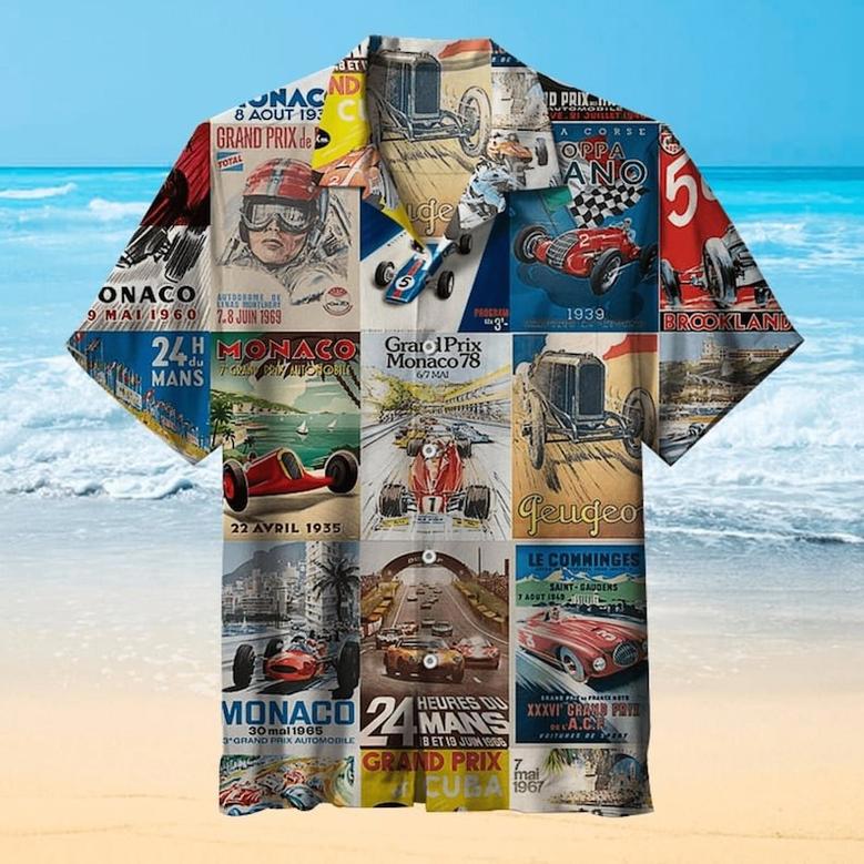 2024 Formula One Teams 2024 Motor Racing Hawaiian Shirt for Racer, Formula 1 Circuit Flag Hawaiian Shirt