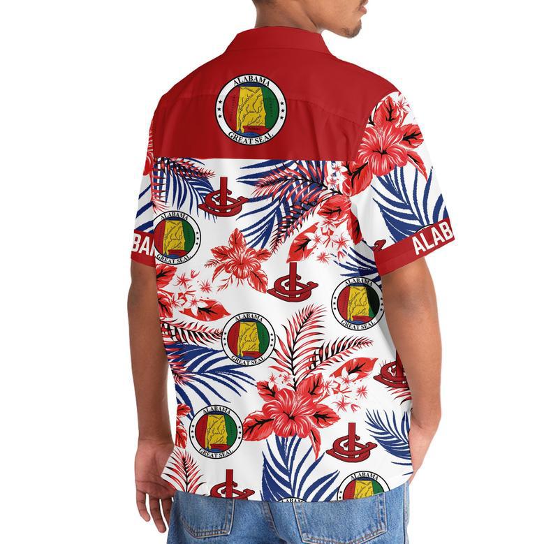 Alabama State Proud Hawaiian Shirt for Men, Women, Alabama Flag Summer Beach Shirt