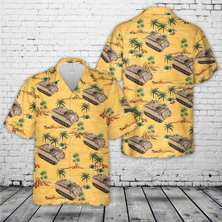 Australian Army APC with Turret Vietnam War Hawaiian Shirt for Men, Army Veteran