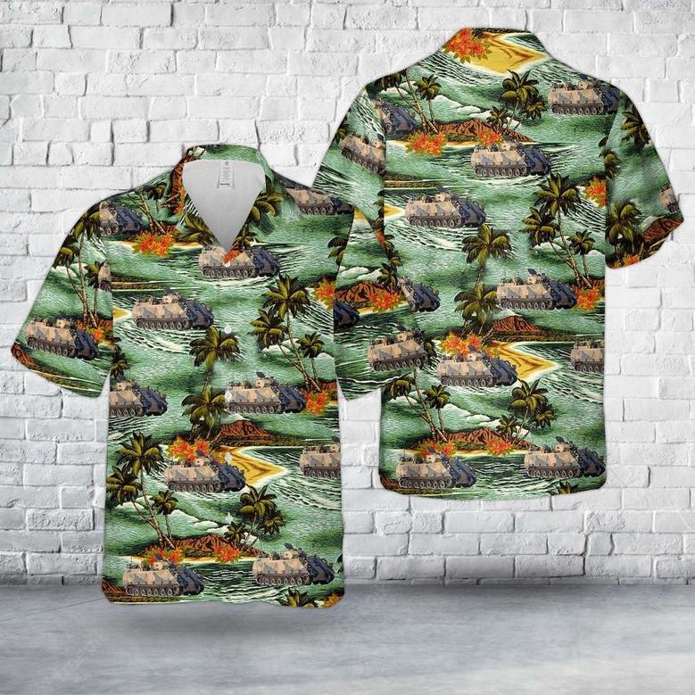 Australian Army Armoured Personnel Carrier Hawaiian Shirt for Men, Veteran