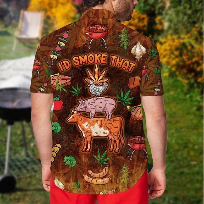 BBQ Hawaiian Shirt I'd Smoke That