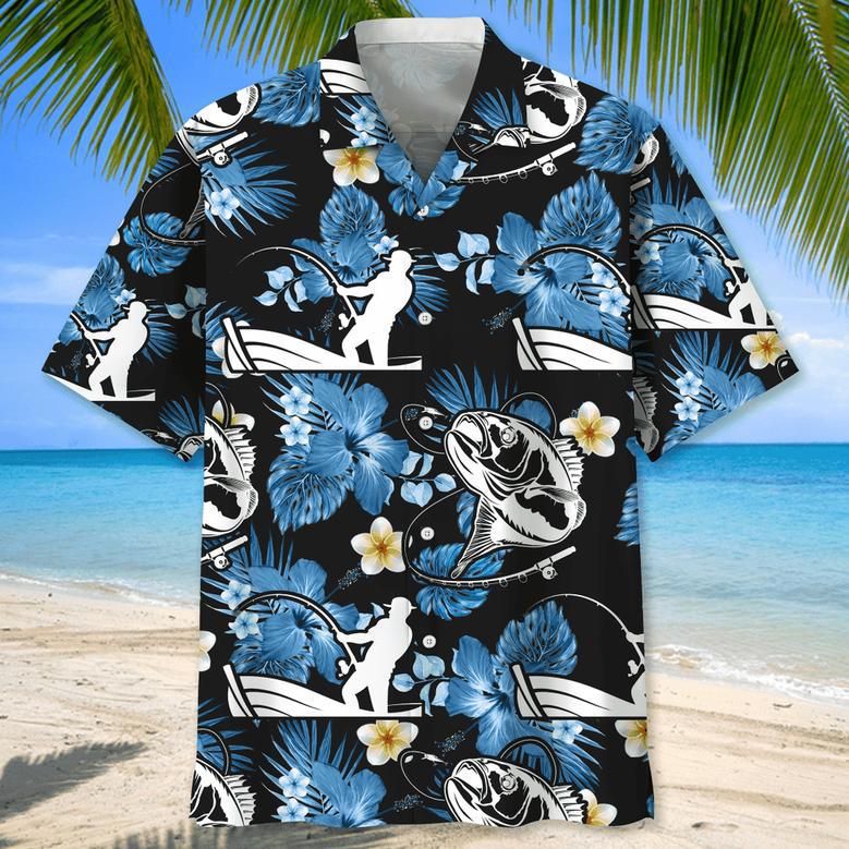 Bigfoot Fishing Relax Hawaiian Shirt for Men, Fishing Lovers Summer Shirt