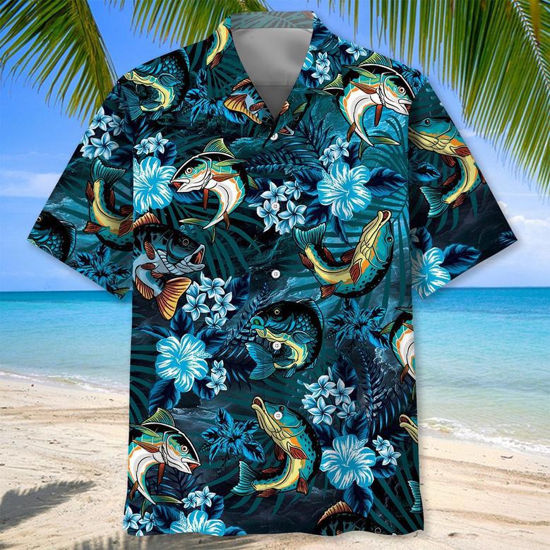 Bigfoot Fishing Relax Hawaiian Shirt for Men, Fishing Lovers Summer Shirt