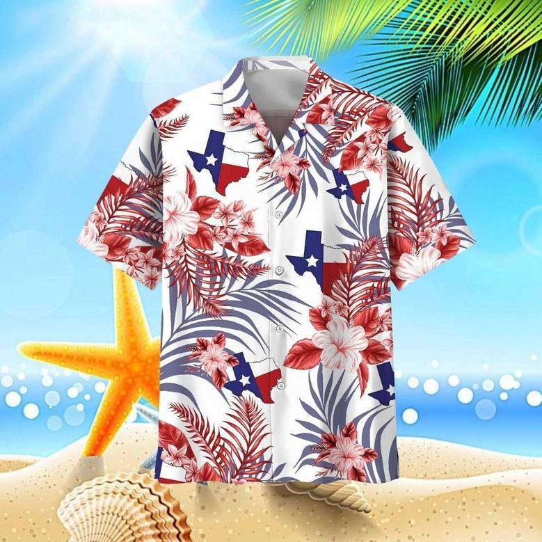 Blue Texas The Lone Star State Proud Hawaiian Shirt for Men, Women, Texas Tropical Summer Shirt