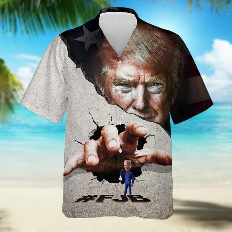 Break The Wall Trump Hawaii Shirt Personalized Gift 62577, #FJB Summer Shirt For Trump Lovers