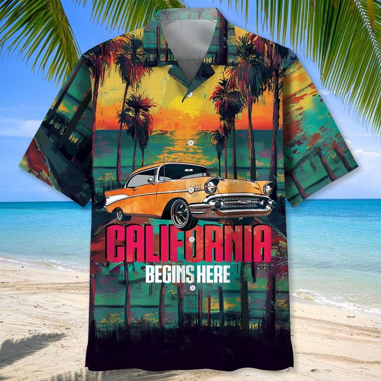 California Hawaiian Shirt Tropical Aloha California Hawaiian Shirt for Men, Women Summer Shirt