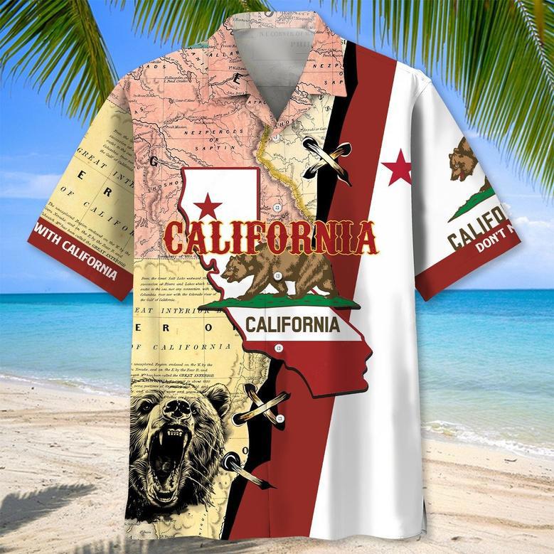 California Hawaiian Shirt Tropical Aloha California Hawaiian Shirt for Men, Women Summer Shirt