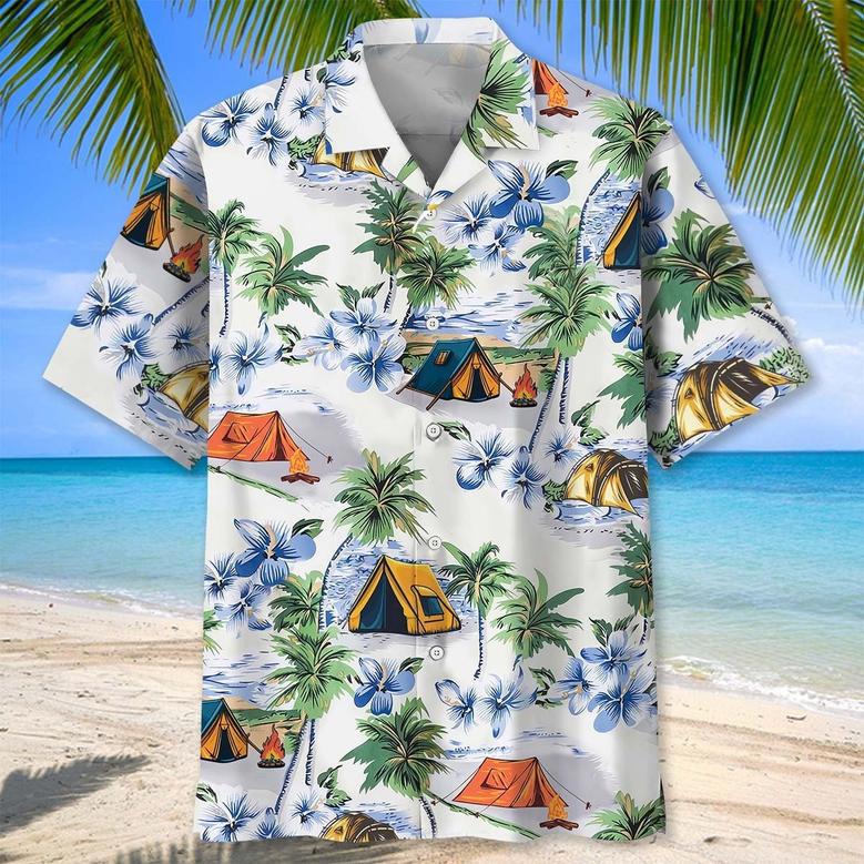 Camping Tropical Aloha Hawaiian Shirt for Men, Women, Camping Lovers