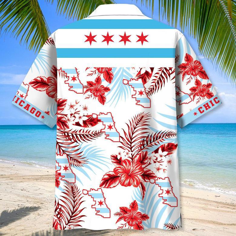 Chicago Proud Hawaiian Shirt for Men, Women, Chicago Tropical Hawaiian Summer Beach Shirt