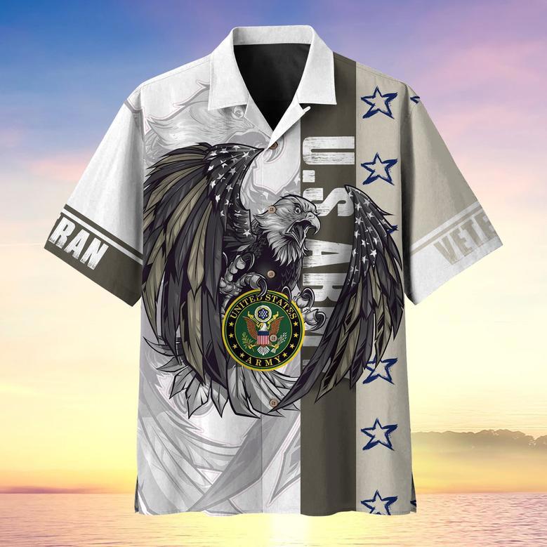 Colored Feather Eagle Multiservice US Veteran Hawaii Shirt