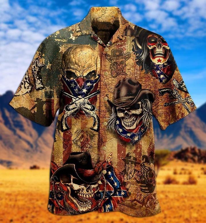 Cowboy Life Vintage Art Hawaiian Shirt for Cowboy Summer Beach Shirt