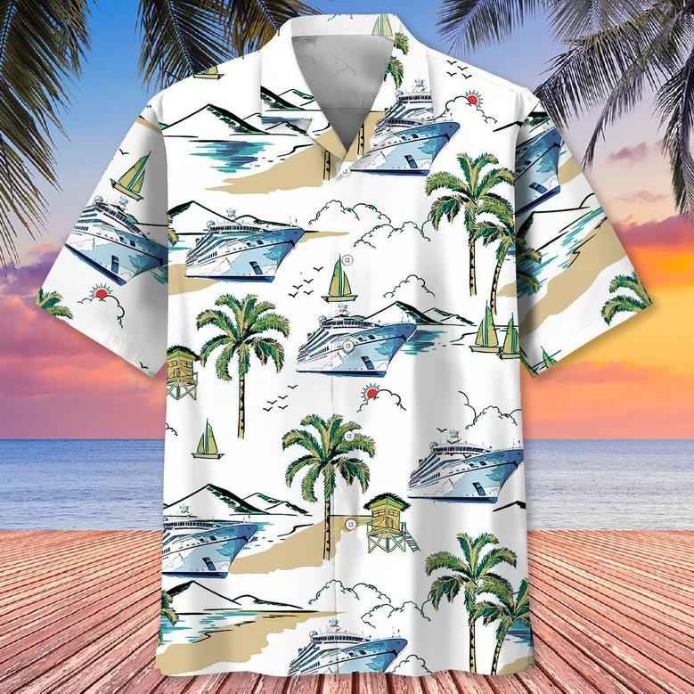 Cruise Tropical Hibiscus Aloha Hawaiian Shirt for Men, Women, Cruise Summer Beach Shirt