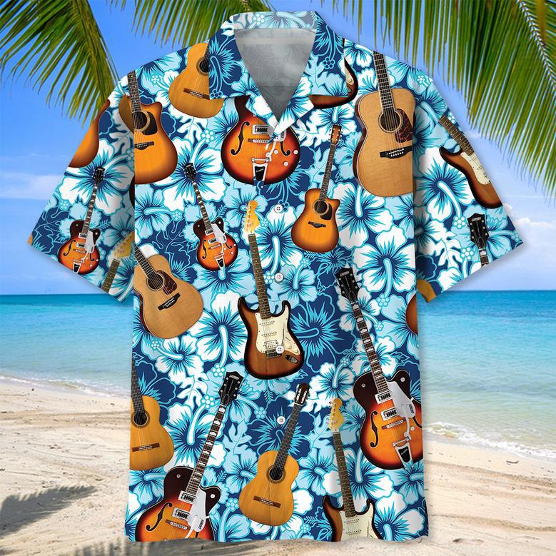 Desert Guitar Hawaiian Shirt for Men, Women, Guitar Lovers