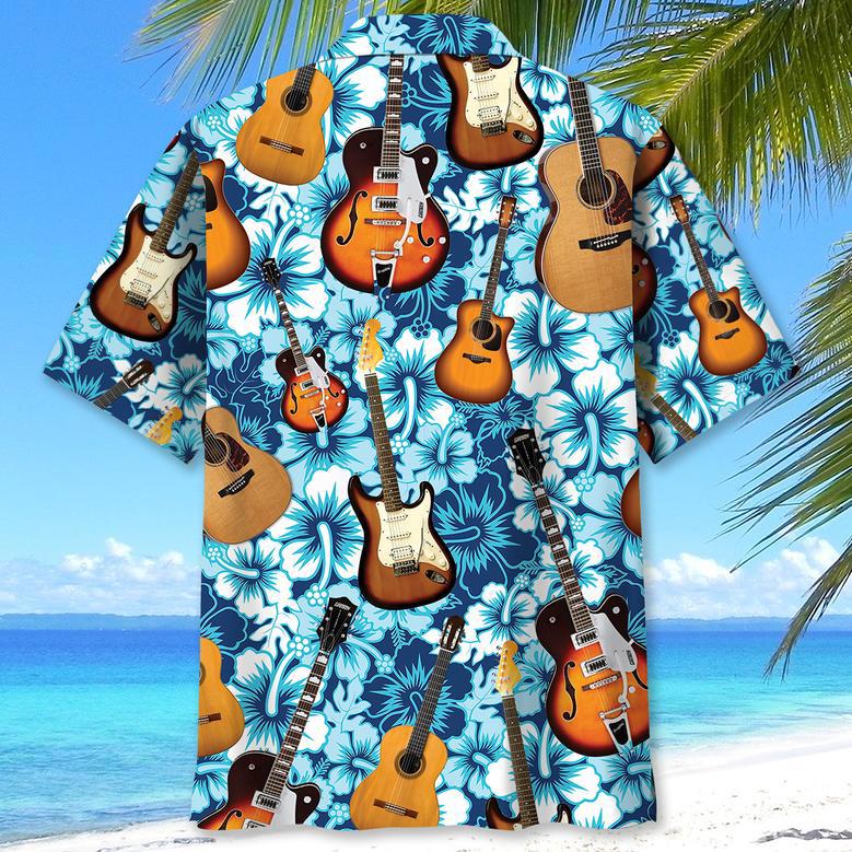 Desert Guitar Hawaiian Shirt for Men, Women, Guitar Lovers