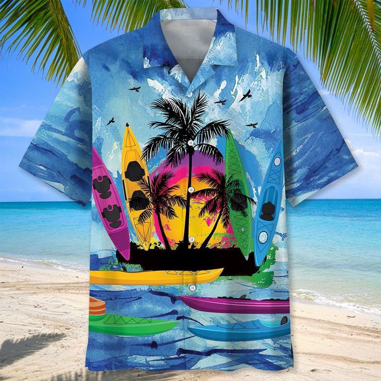 Desert Kayak Hawaiian Shirt for Men, Women, Kayak Summer Beach Shirt